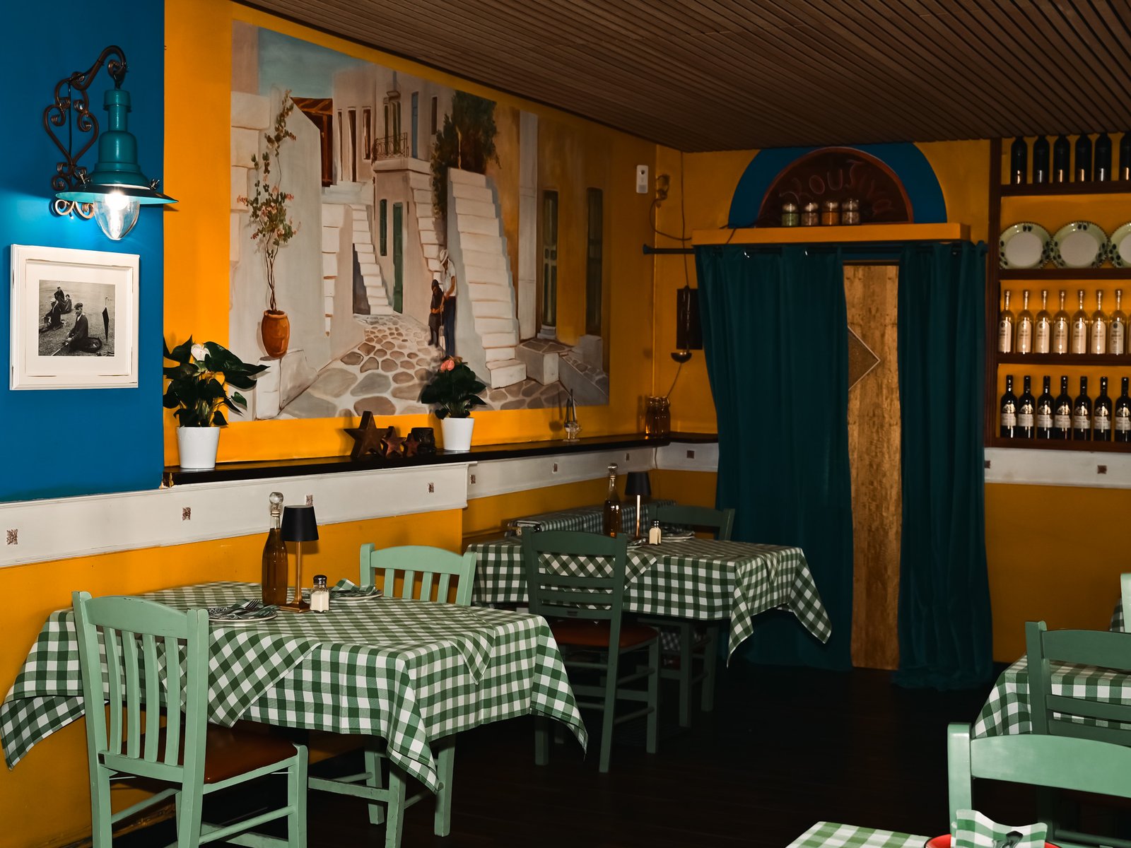 Innenraum der Taverna Der Grieche in Berlin-Friedrichshagen